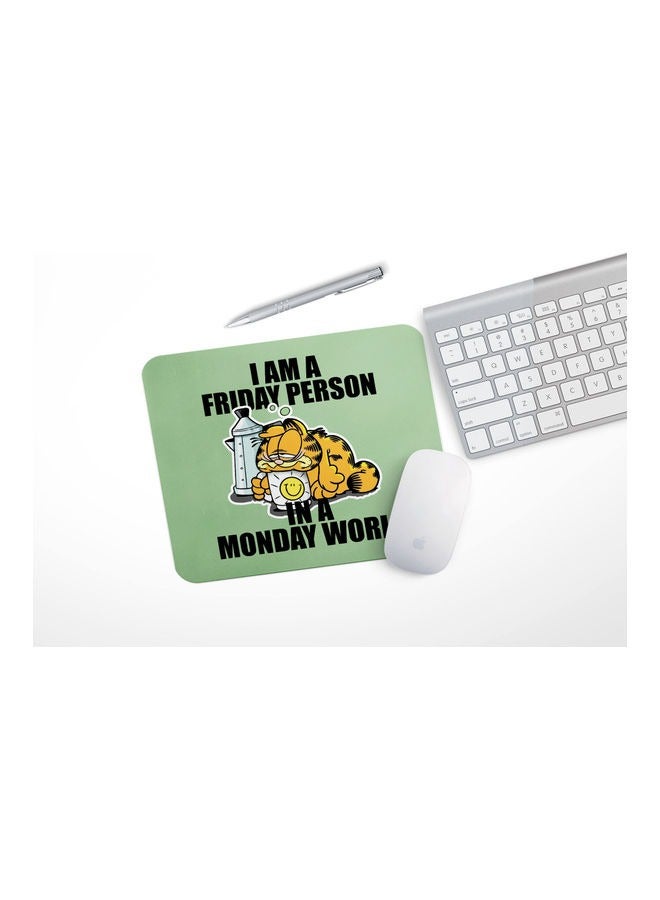LIT Funny Monday Quote School Square Shape Mouse Pad - Image 2