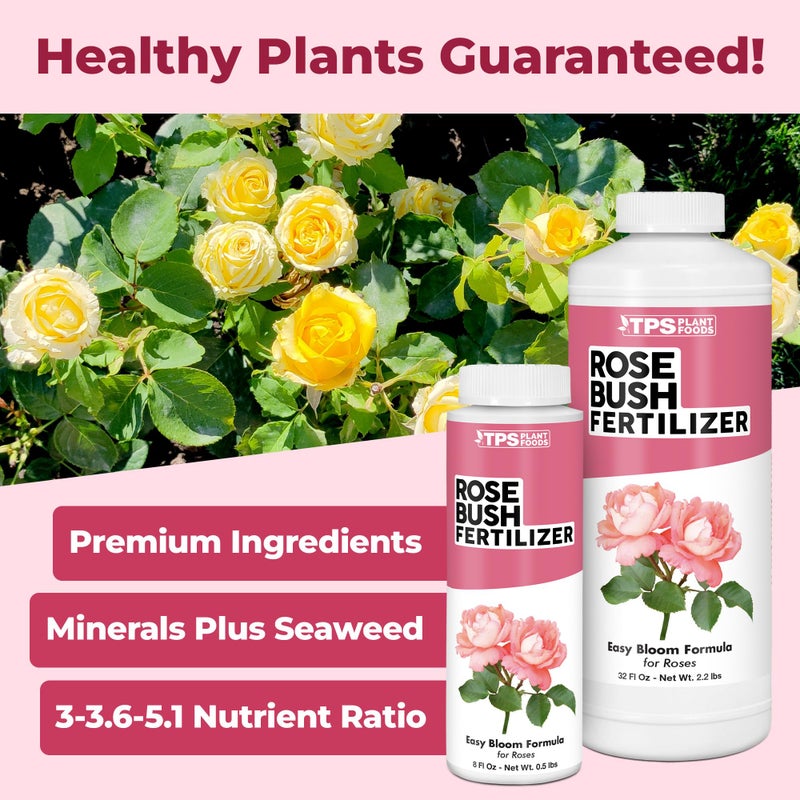 TPS NUTRIENTS Rose Bush Fertilizer, Complete Liquid Rose Bush Plant Food, 8 oz (250mL) - Image 2