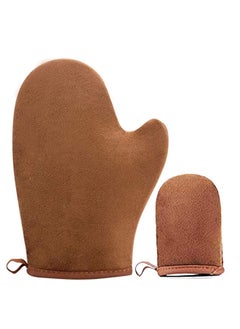 Self Tanning Mitt Applicator Kit, Tanner Mits Tan Face Mit Physics True Color Sunless Spray Application Gloves Velvet