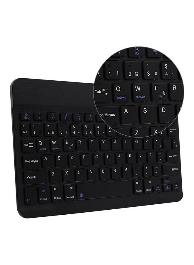 NIBEMINENT 10’’ Bluetooth Wireless Keyboard Black - Image 5