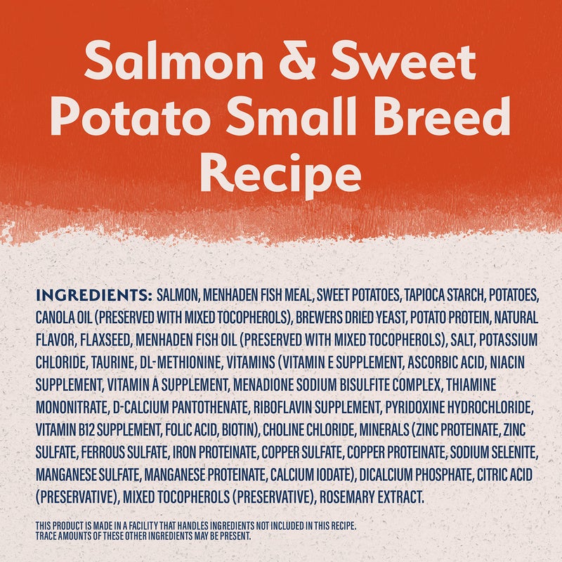 Natural Balance Limited Ingredient Grain Free Salmon & Sweet Potato Dry Dog Food for Small Breed Adults, Sensitive Stomach, 12 lb (Pack of 1) - Image 2