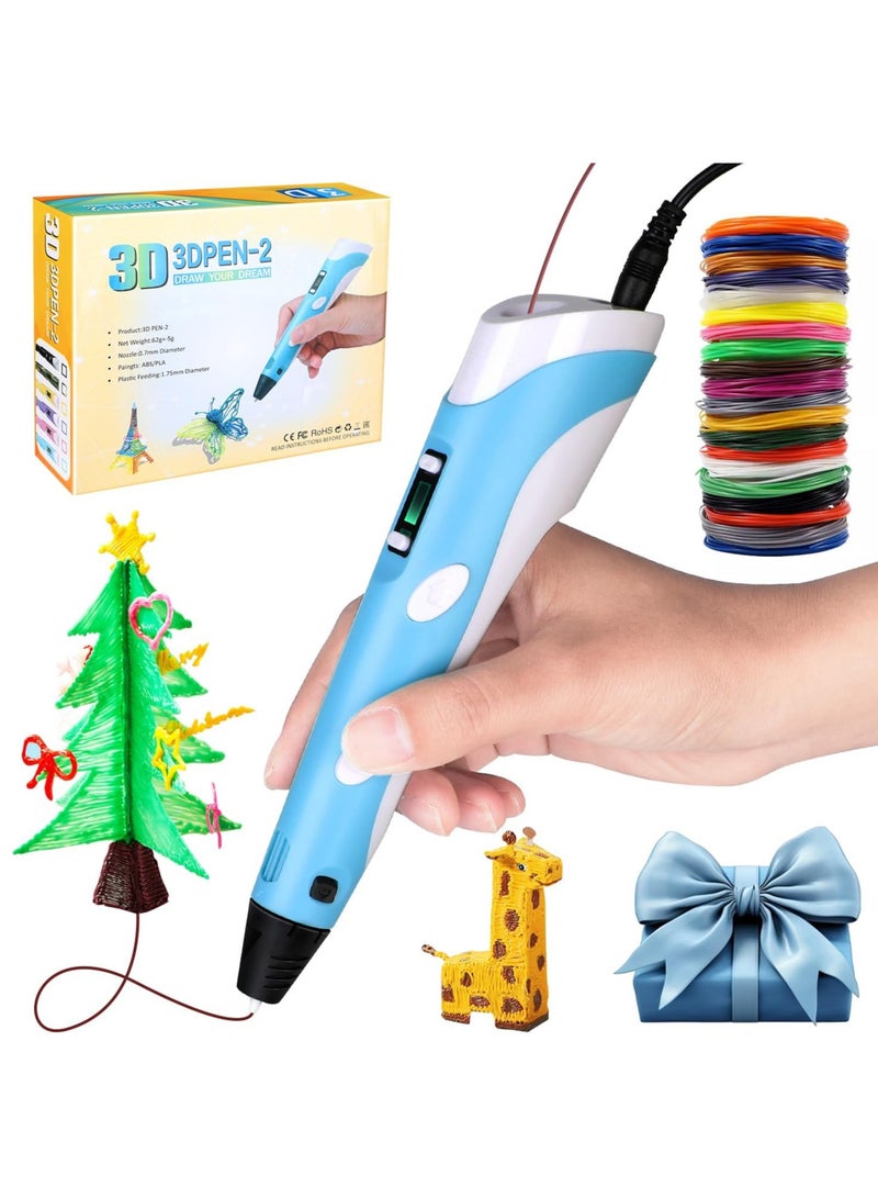 DubaiGallery Assorted 3D Pen for Kids, 3D Printing Pen with PLA Filament Refills, Compatible PLA & ABS, Creative Toy, Great Arts Crafts Gift for Kids & Adults - Image 1