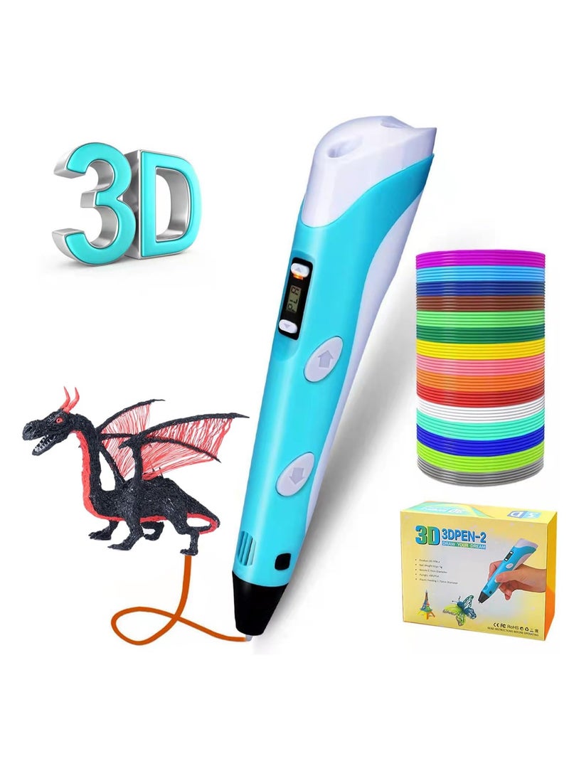 DubaiGallery Assorted 3D Pen for Kids, 3D Printing Pen with PLA Filament Refills, Compatible PLA & ABS, Creative Toy, Great Arts Crafts Gift for Kids & Adults - Image 2