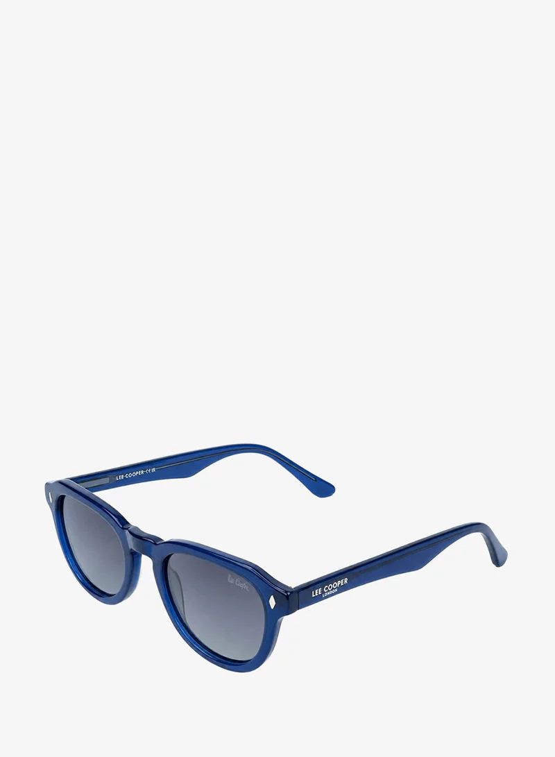 Lee Cooper 1.1 Tac Polarized Sunglasses Blue Frame Blue Gradient Mirror Lens 49mm  - LCU10541C3
