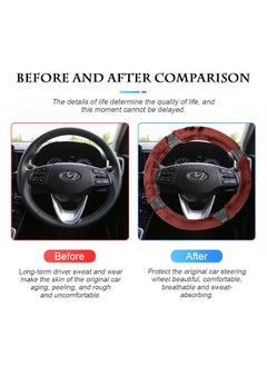 Premium Car Steering Wheel Cover,Fluffy Steering Wheel Cover Soft Smooth-Size Medium 38cm - pzsku/ZA45082449EE673BE38EEZ/45/_/1705571158/449aa84e-6c55-47fb-b4dd-f1e49b0b5458