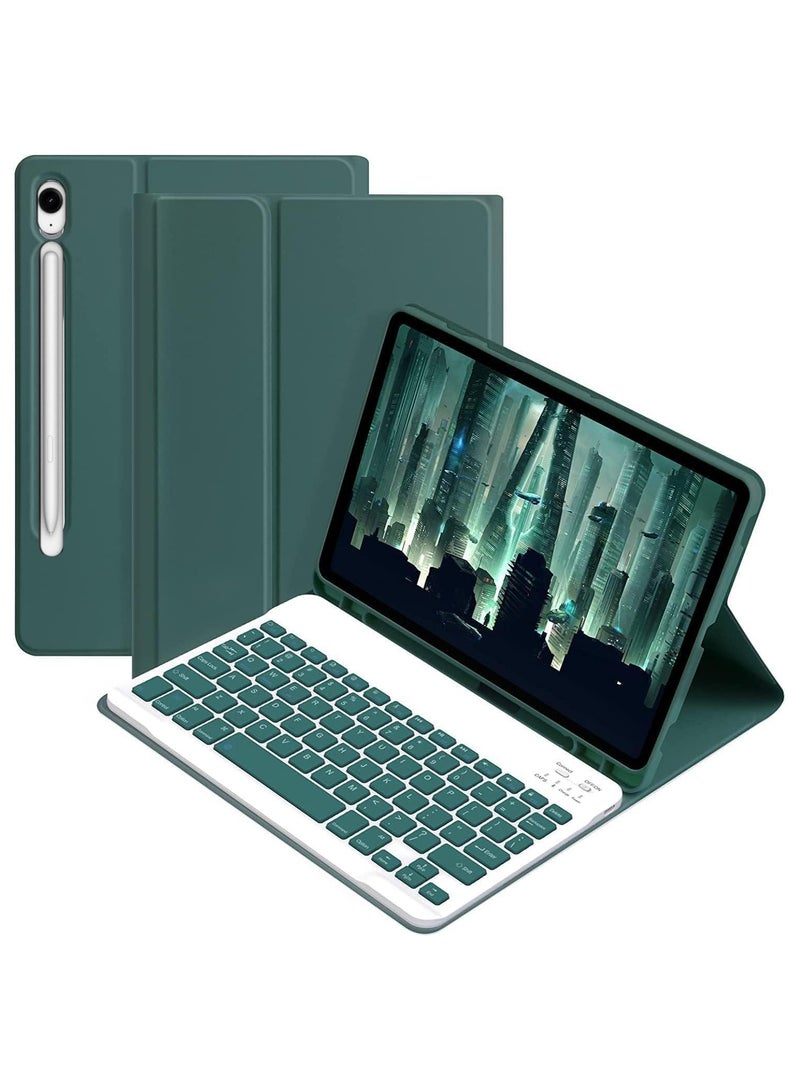 General Keyboard Case Compatible with Samsung Galaxy Tab S10 FE Plus 13.1 inch 2025 SM-X620 X626B Slim PU Cover Detachable Wireless Keyboard  - Image 1