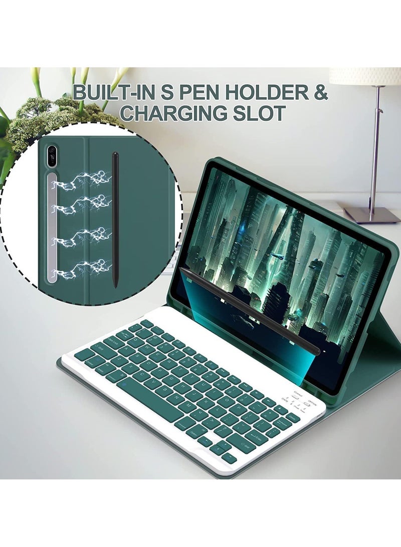 General Keyboard Case Compatible with Samsung Galaxy Tab S10 FE Plus 13.1 inch 2025 SM-X620 X626B Slim PU Cover Detachable Wireless Keyboard  - Image 3
