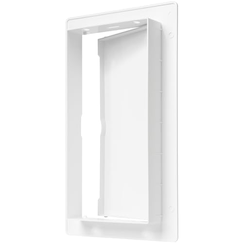 ECOPRO VENT 4" x 8" White Plastic Access Panel. Service Shaft Door Panel. Plumbing, Electricity, Heating, Alarm Wall Access Panel for Drywall. Bathroom Services Access Hole Cover. - Image 5