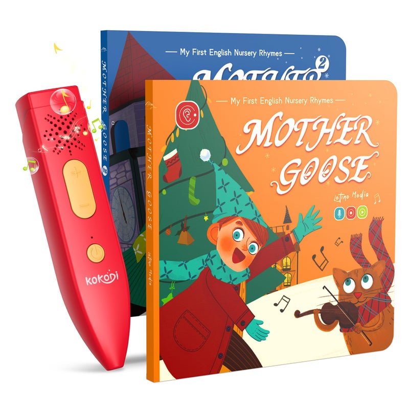 KOKODI Talking Pen Books Set Interactive Audio Nursery Rhymes with Learning Pen Educational Sensory Toy Early Learning Gift for Toddlers Kids Birthday  Christmas Gifts for Boys Girls Age 26 - Image 3
