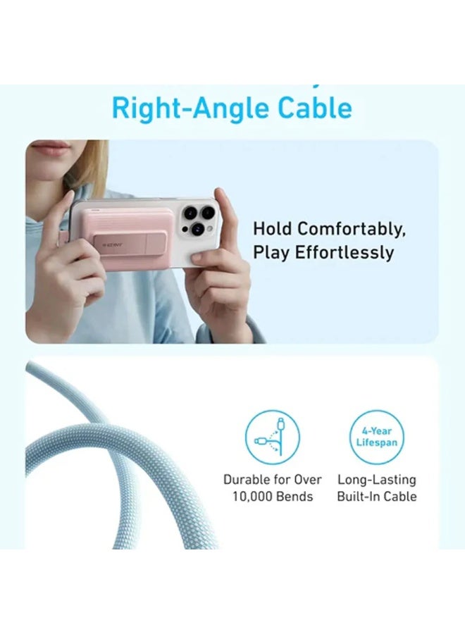 Anker Zolo A1685H11 10000mAh Magnetic Wireless Power Bank – Type-C 30W Fast Charging, Built-in Type-C Cable – Black - Image 3