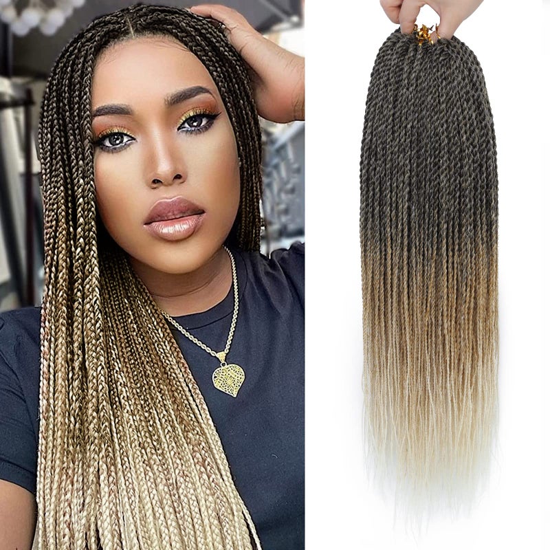 NAYOO Small Crochet Hair Senegalese Twist 18 Inch 8 Packs Ombre Crochet Braids Hair 35 StrandsPack Crochet Twist Hot Water Setting PreLopped Twist Crochet Hair for Black Women18 Inch 1B27613