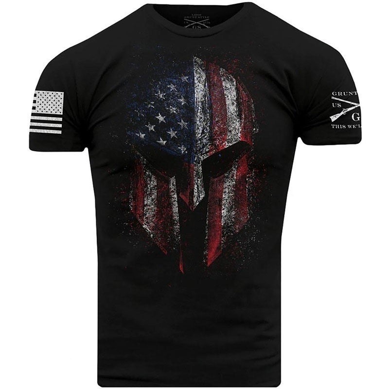 Spartan 3D Men'S Short Sleeve Top 3Dt T-Shirt Distinctive Loose Printed Men'S T-Shirt - Image 2