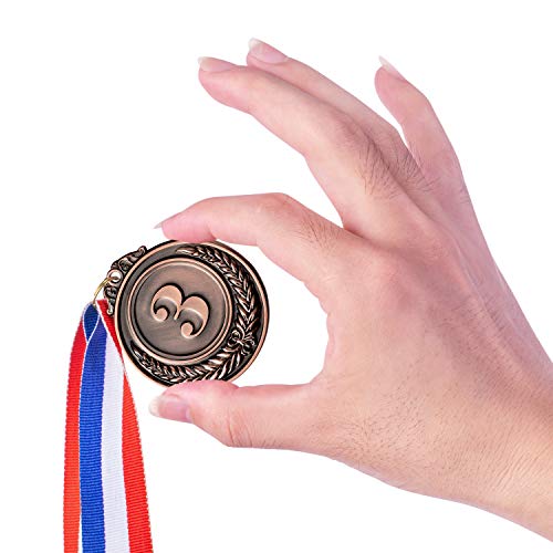 favide 48 Pieces Gold Silver Bronze Award Medals-Winner Medals Gold Silver Bronze Prizes for Competitions, Party,Olympic Style, 2 Inches - Image 5