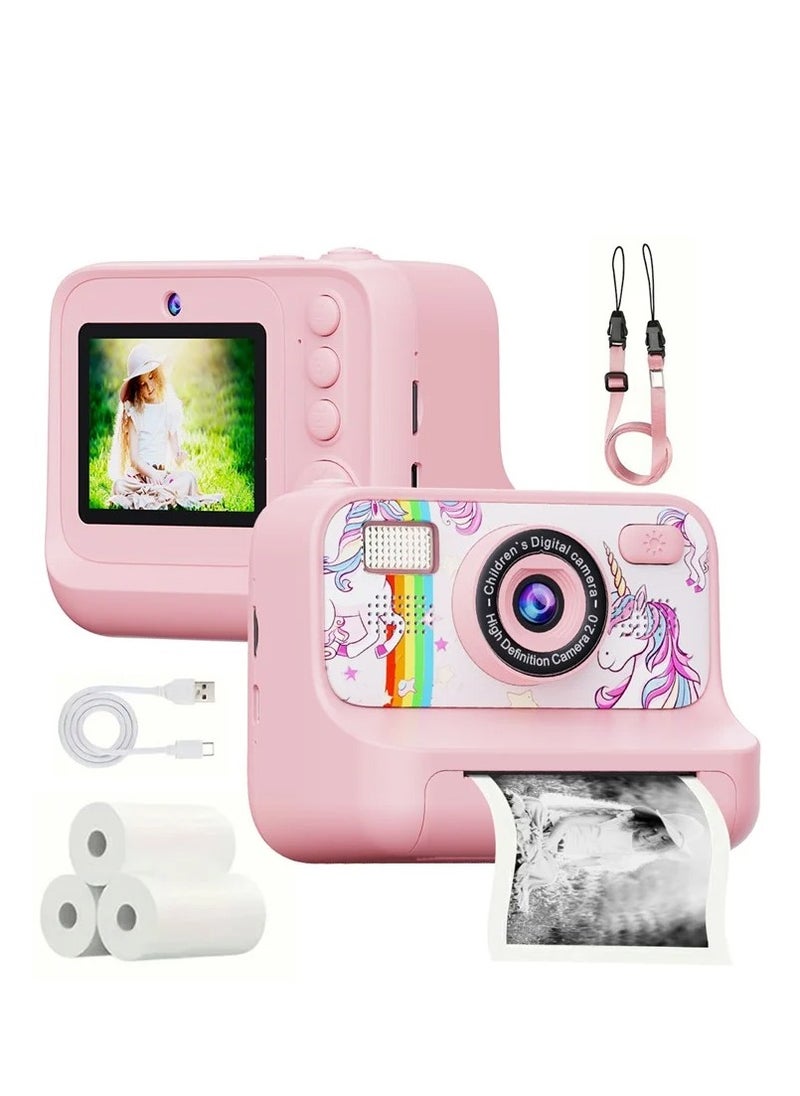 BlueFire Kids Instant Print Camera with 1080P Video, Digital Photo, MP3 Player, Games & Rechargeable Battery – Fun Toy Camera for Boys & Girls  - Image 1