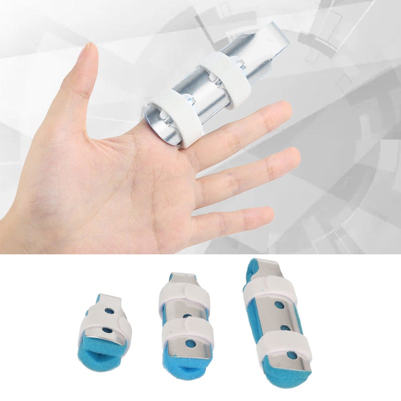 3PCS Finger Splints Lightweight Aluminum Alloy Sponge S M L Broken Finger Protector for Fracture - Image 4