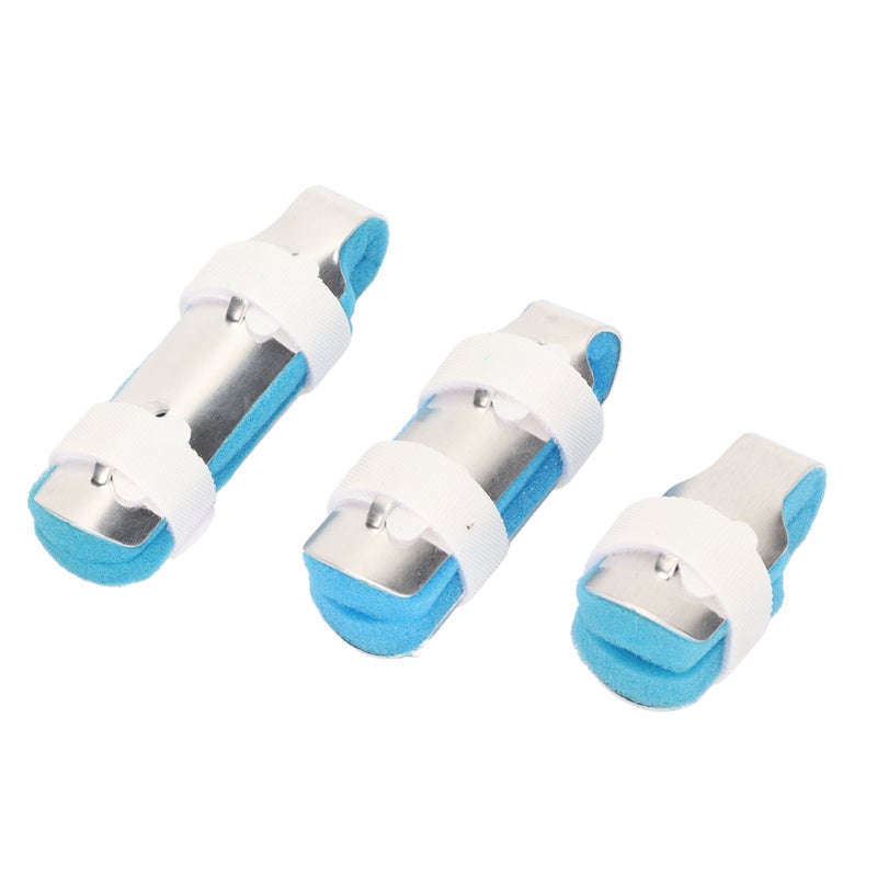 3PCS Finger Splints Lightweight Aluminum Alloy Sponge S M L Broken Finger Protector for Fracture - Image 1