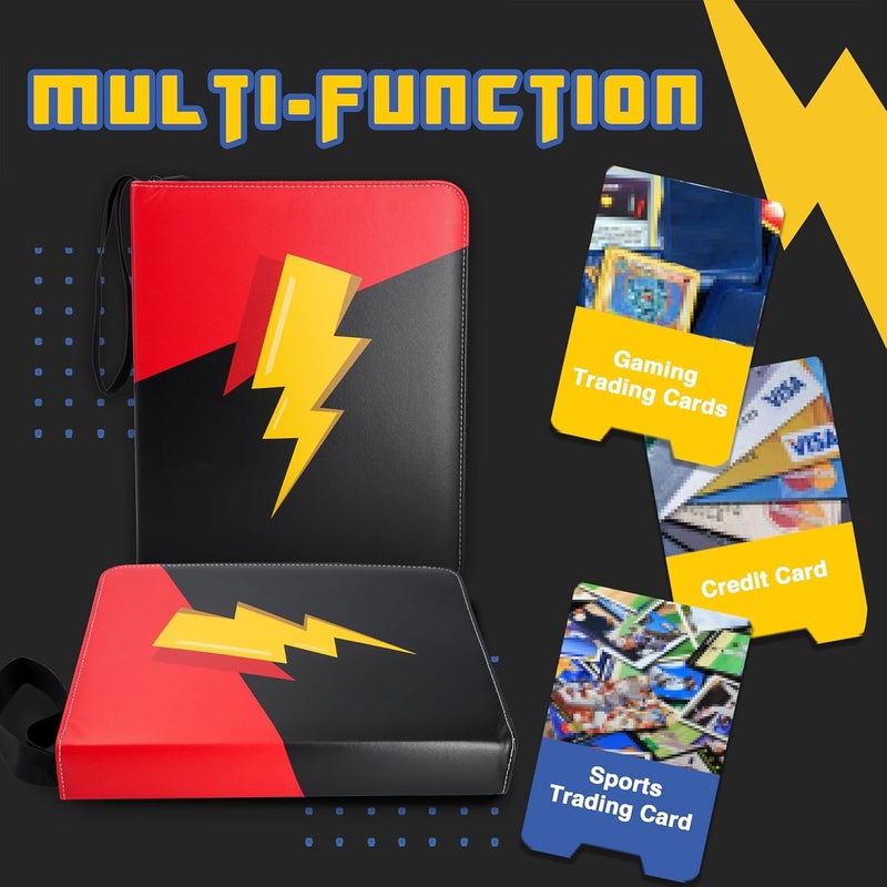 Neato Tek 9 Pocket Waterproof Trading Card Binder, Trading Album Display Holder, Expandable, 720 Double Sided Pocket Album, Compatible with Yugioh, MTG and Other TCG Cards - Image 5