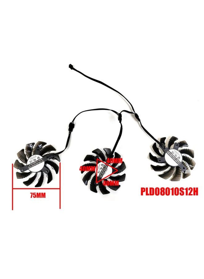 LTANDBR 75MM PLD08010S12H Cooler Fan Replacement for Gigabyte Radeon RX 6600 6700 XT RTX 3070 Ti Eagle Graphics Video Card Cooling Fan - Image 3