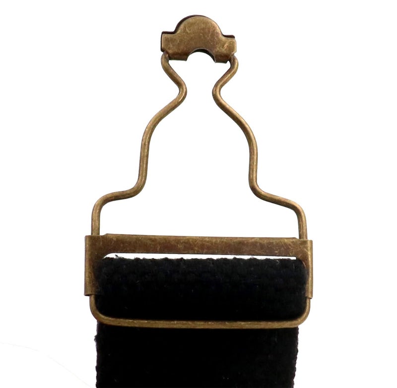 Amanaote 1.5" Inside Bottom Size Bronze Dungaree Suspender Buckle Slider with Rectangle Buckle Sliding Bar Pack of 6 Sets - Image 3