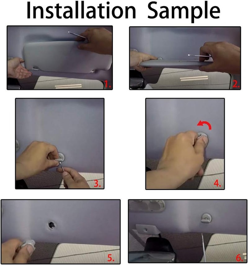 Wivplex 2Pcs Car Sun Visor Hook Clips for Nissan - Image 4