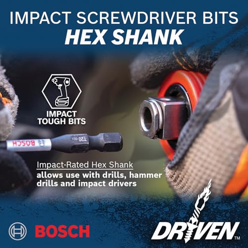 BOSCH ITDSAV203-3 pc. Driven 1/4 In. Hex Impact Socket Adapter Set - Image 3