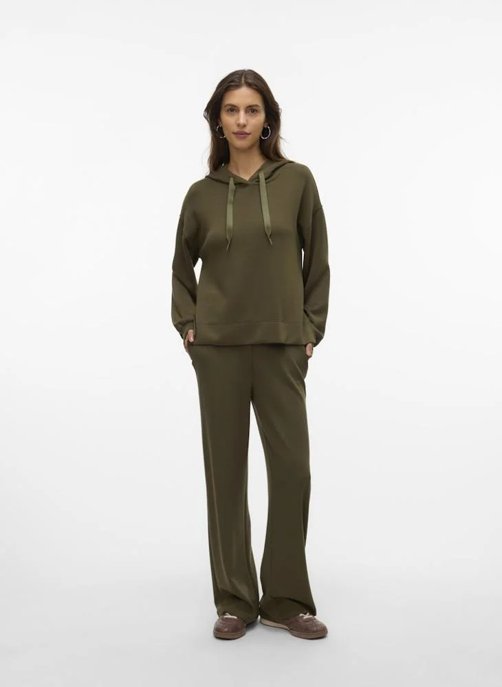 VERO MODA V-Neck Long Sleeve Hoodie