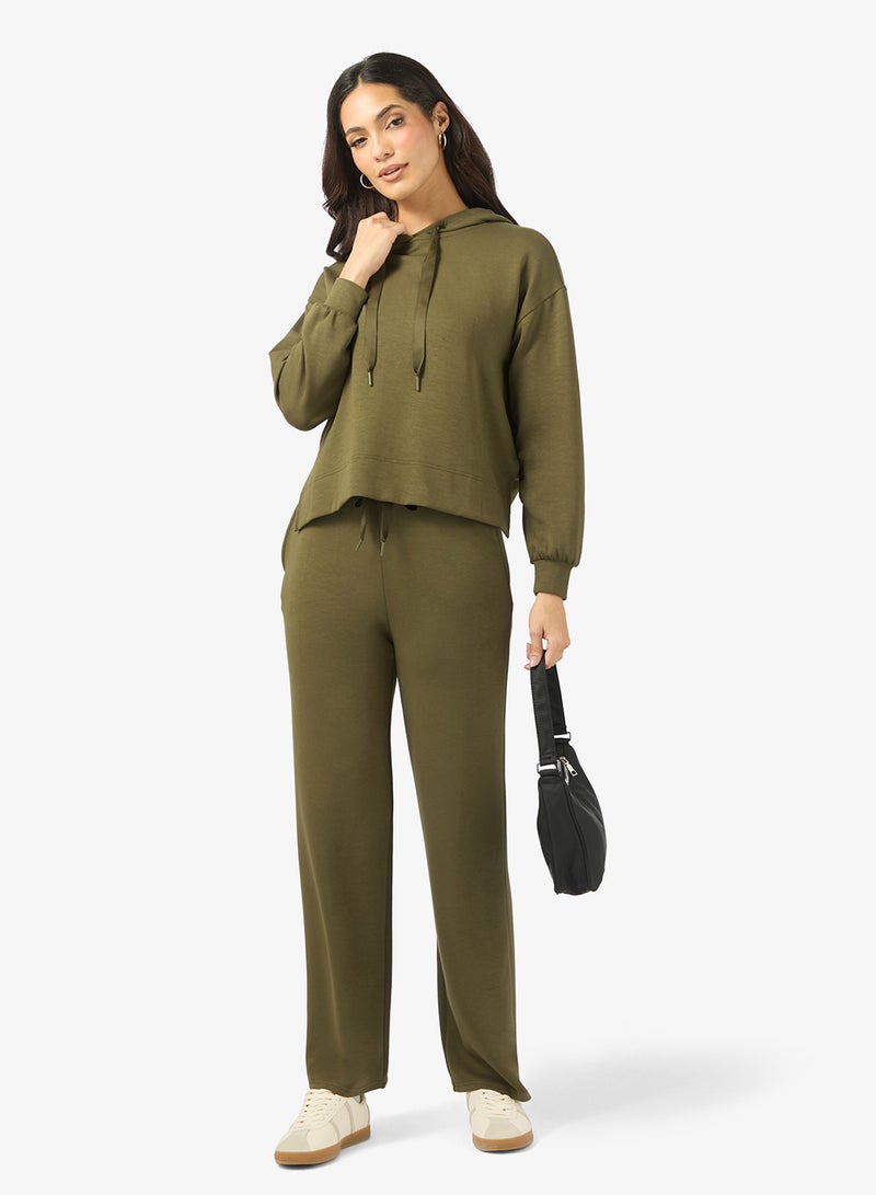 VERO MODA V-Neck Long Sleeve Hoodie - Image 4