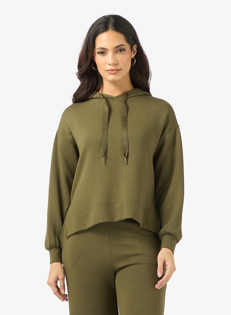 VERO MODA V-Neck Long Sleeve Hoodie - Image 1
