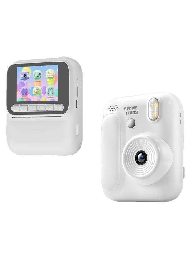 caijin Instant camera, creative children's instant camera, color printing camera, instant printing mini camera, smart and fun children's toy camera (includes 4 rolls of color film) - Image 1