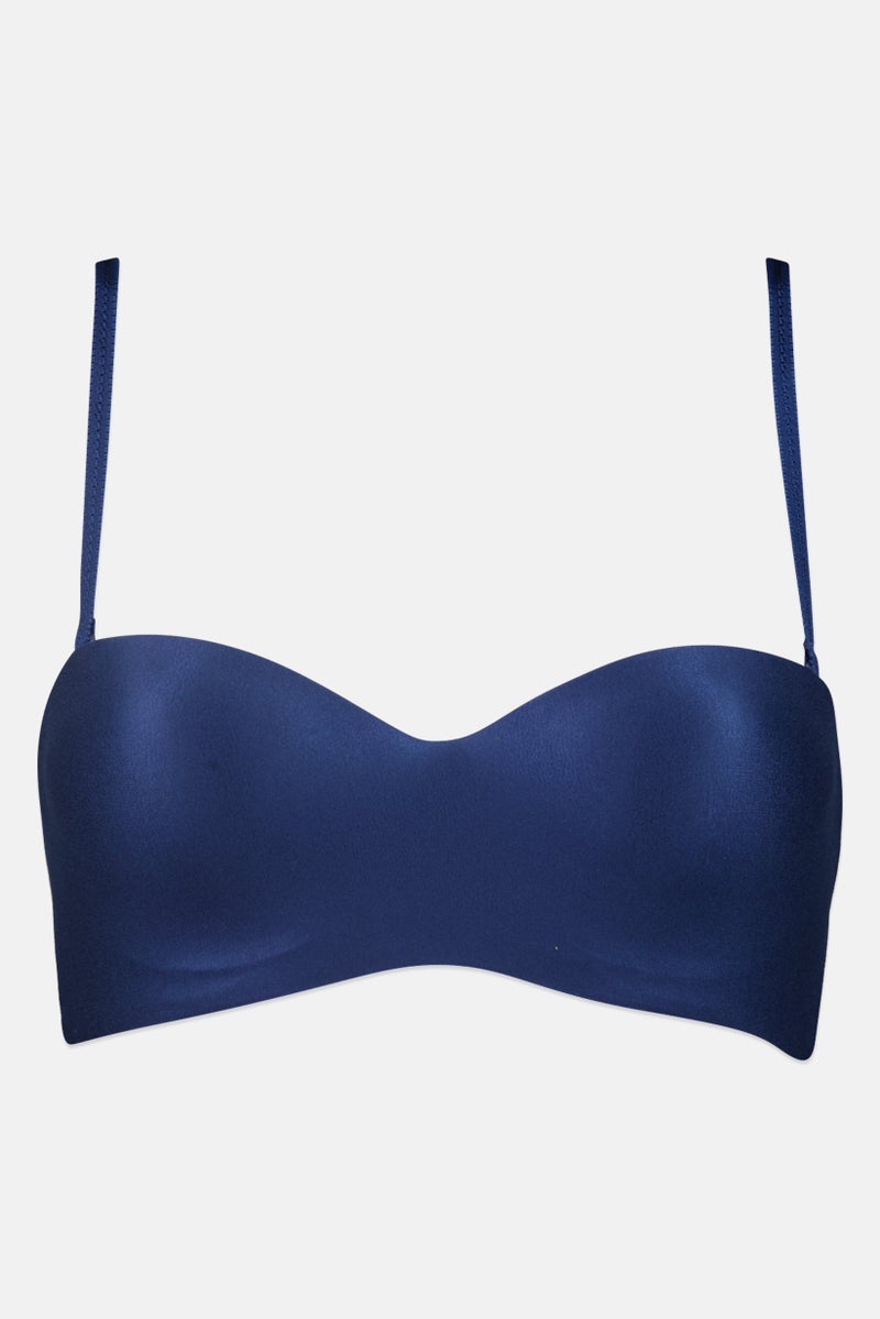 TRIUMPH سوتيان نسائي مبطن مزود بأسلاك، أزرق داكن - Image 2