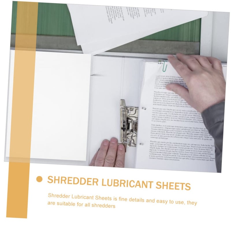 10Pcs Shredder Oil Sheets Gear Oil for Shredders Easy to Use Sheets to Prevent Jams Compatible with All Shredder Machines for Office Home Use - Image 5