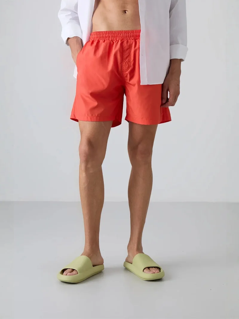 Tommylife Bright Orange TOMMY Men's Pull-On One-Piece Shorts Set for Men | Best Price UAE