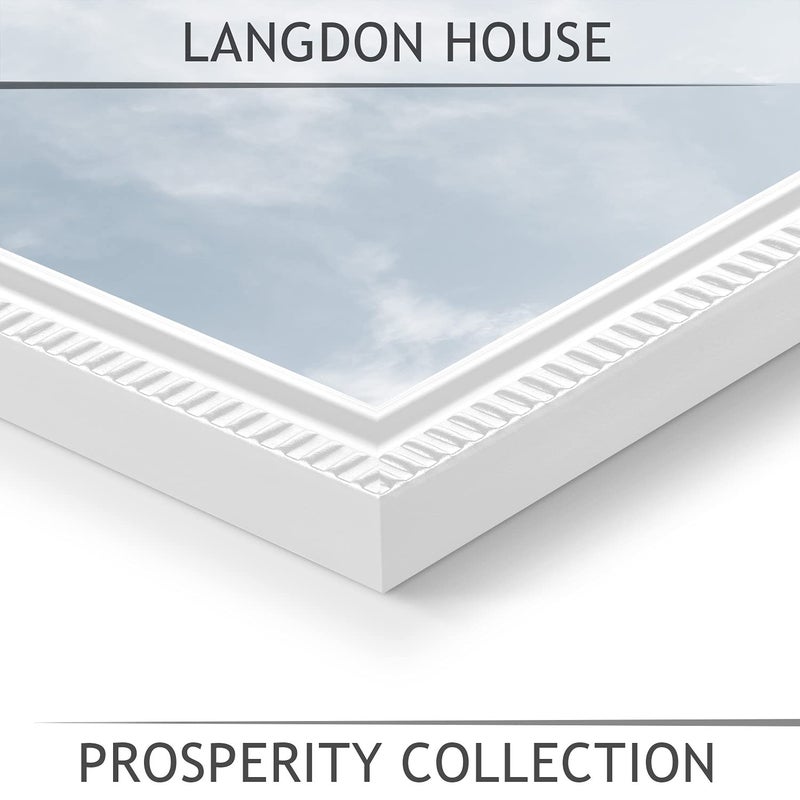 Langdon House 5x7 White Picture Frame  Contemporary Frame  Wall Mount or Table Top  Prosperity Collection - Image 2