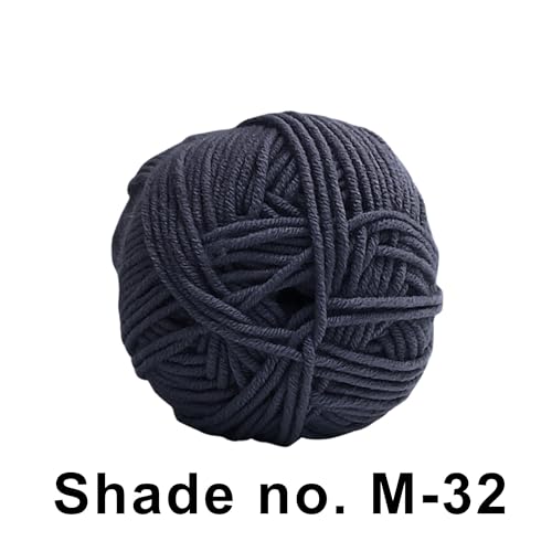 VCR 4ply Navy Blue Yarn, 100 Grams Hank, 190 Meters Length, Acrylic Ball for Crochet and Knitting, Soft Crosia Threads, Pack of 1 Yarn, Suitable for DIY Crafts - Image 2