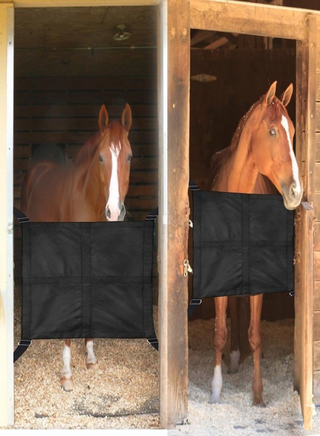 asdmm Horse Stall Guard Barn Protective Fence for Tack Rooms, Horse Trailers, with Adjustable Length Straps, 27" L, 1 Pcs - Image 5