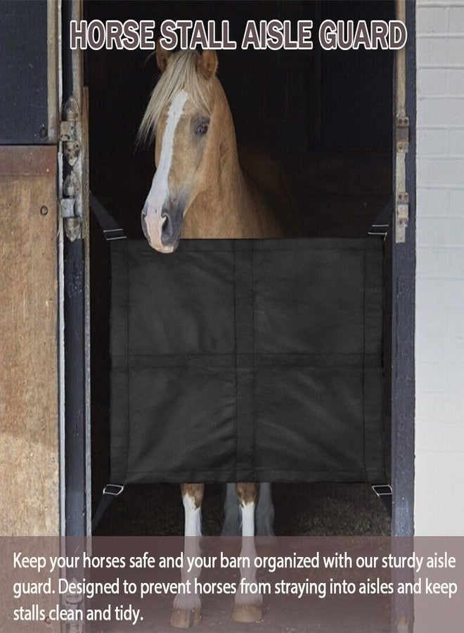 asdmm Horse Stall Guard Barn Protective Fence for Tack Rooms, Horse Trailers, with Adjustable Length Straps, 27" L, 1 Pcs - Image 4