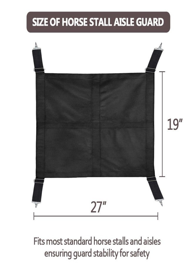 asdmm Horse Stall Guard Barn Protective Fence for Tack Rooms, Horse Trailers, with Adjustable Length Straps, 27" L, 1 Pcs - Image 2