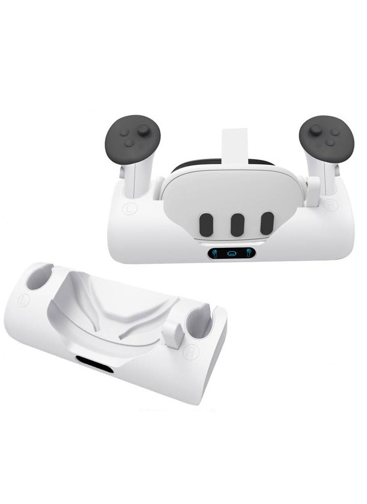 Generic - Fast Charging VR Dock for Oculus Quest 3 & Meta Quest 3 - Magnetic Stand with LED Indicator, Compatible with VR Headset & Controller Accessories - Image 1