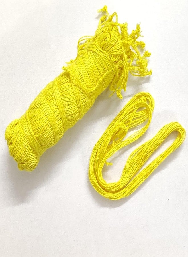 SKYWINS Pooja Yellow Cotton Janeu | Sacred Thread for Puja Made of Pure Cotton Mota Dhaga | 20 Janeu in One Packet (Pack of 01) - Image 4