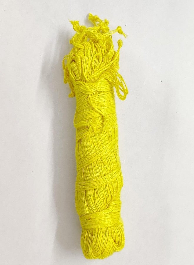 SKYWINS Pooja Yellow Cotton Janeu | Sacred Thread for Puja Made of Pure Cotton Mota Dhaga | 20 Janeu in One Packet (Pack of 01) - Image 2