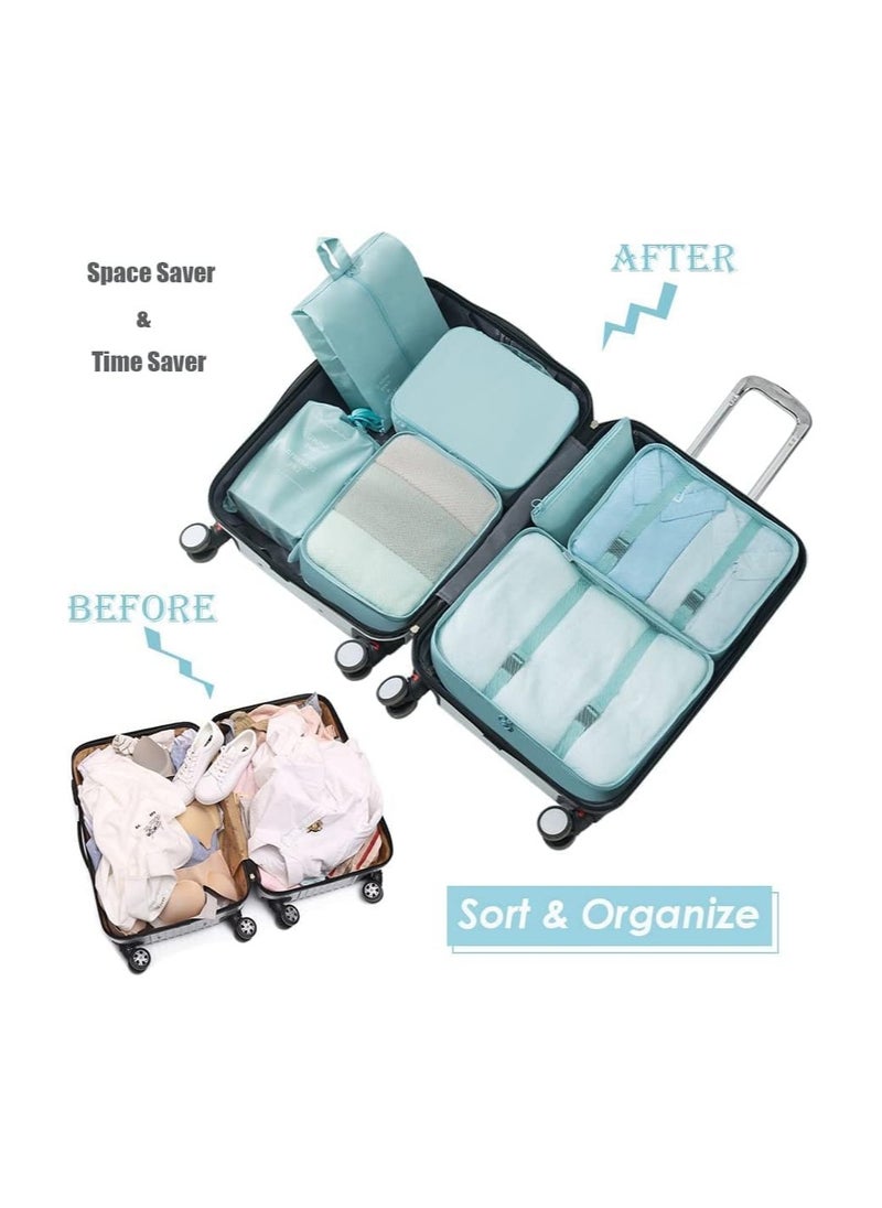 BLOOMING TIME 7 In 1 Waterproof Travel Luggage Bag for Clothes Shoes Storage  - Image 3