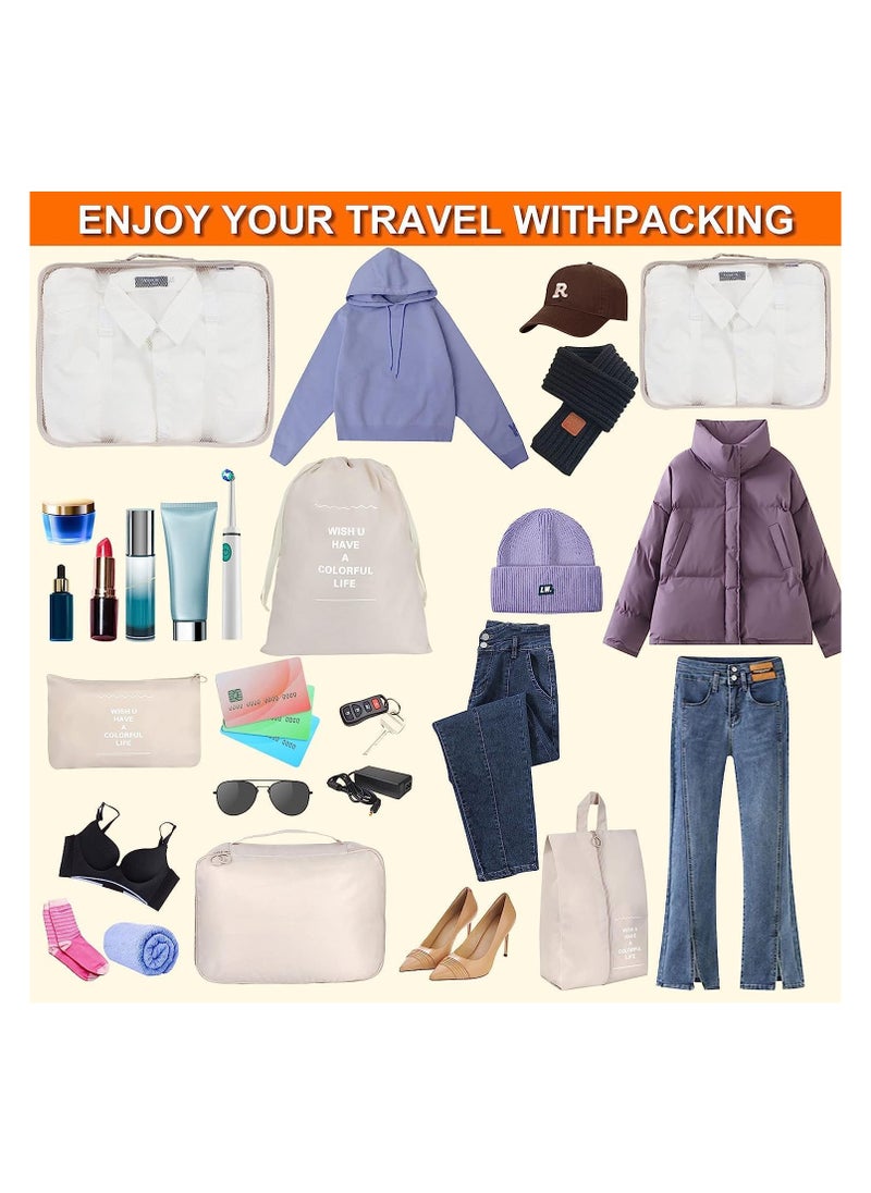 BLOOMING TIME 7 In 1 Waterproof Travel Luggage Bag for Clothes Shoes Storage  - Image 5