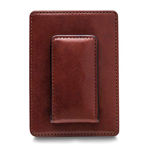 Bosca Old Leather RFID Blocking Front Pocket Wallet with Magnetic Money Clip - Leather Wallet for Men - Image 4