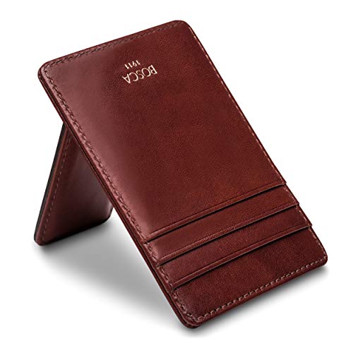 Bosca Old Leather RFID Blocking Front Pocket Wallet with Magnetic Money Clip - Leather Wallet for Men - Image 3