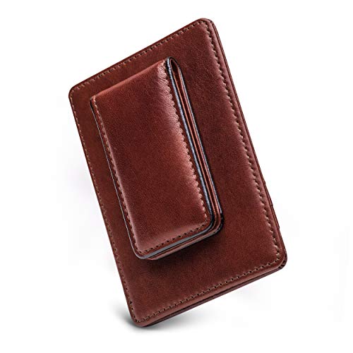 Bosca Old Leather RFID Blocking Front Pocket Wallet with Magnetic Money Clip - Leather Wallet for Men - Image 2
