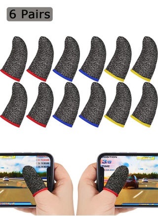 6 Pairs Gaming Finger Sleeve, Anti Sweat Breathable Seamless Touchscreen Finger Cover, for Mobile Phone Game - pzsku/ZA451EB94B51CF96F2F1AZ/45/_/1720425795/25d4b721-de9f-4407-995b-8ccf7577fa0a
