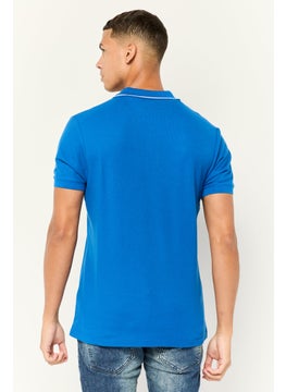 Nordland Men Regular Fit Embroidered Short Sleeves Polo Shirt, Blue  - Image 2