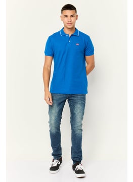 Nordland Men Regular Fit Embroidered Short Sleeves Polo Shirt, Blue  - Image 4