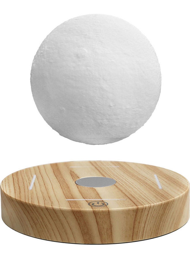 نيبمينينت مصباح مغناطيسي ثلاثي الأبعاد بتصميم على شكل قمر أبيض