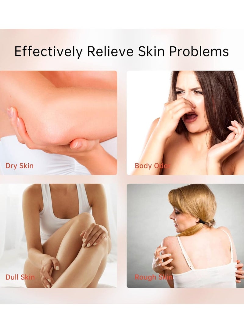 كرات استحمام فوارة طبيعية وعضوية مصنوعة يدويا ومرطبة قطعة واحدة جينيريك لهدايا الام والصديقة لعيد الام وعيد الميلاد وعيد الحب والكريسماس - Image 4